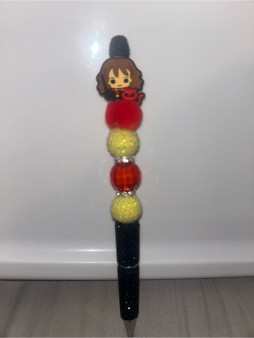 Hermione from Harry Potter beaded pen